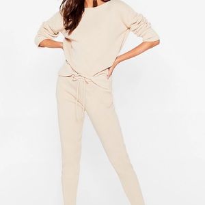 Knit loungewear set